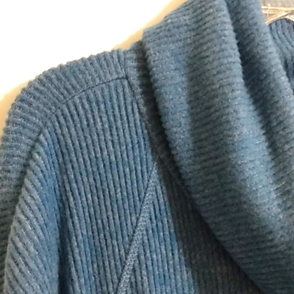 NEW DIRECTIONS COWL NECK SWEATER - Blue, Ribbed, Long Sleeves - SIZE Small NWT - Picture 4 of 11